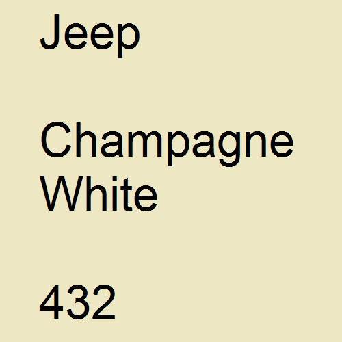 Jeep, Champagne White, 432.